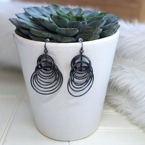 LIA SOPHIA Voltage Hematite Dangle Earrings